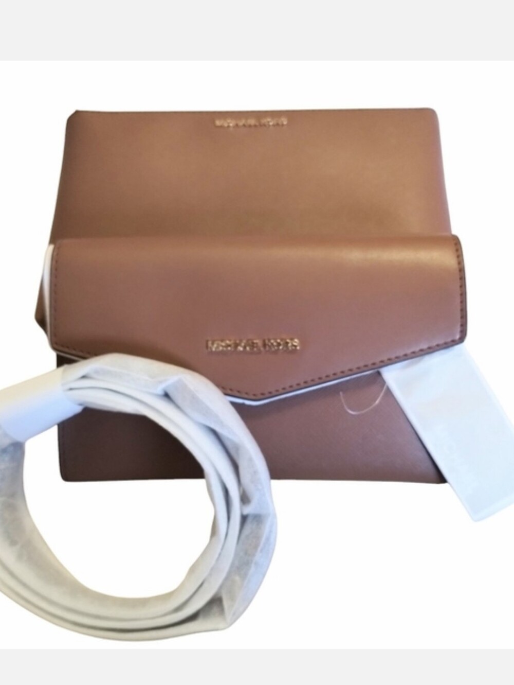 Michael Kors Large Charlotte  MK Logo  3 In One Tote Bag Set - Picture 7 of 8